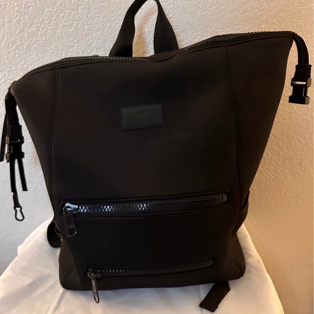Large Indi Black Backpack diaper bag by Dagne Dover